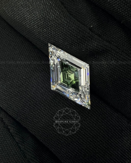 Two Tone Lozenge Shape Lab Grown Diamond