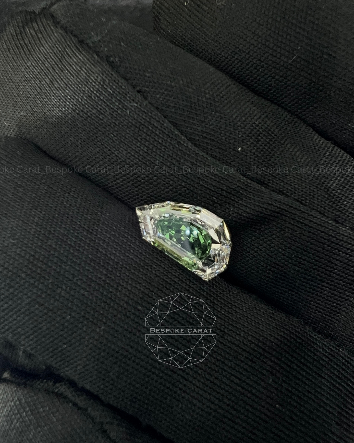 Ear Shape Two Tone Lab Grown Diamond