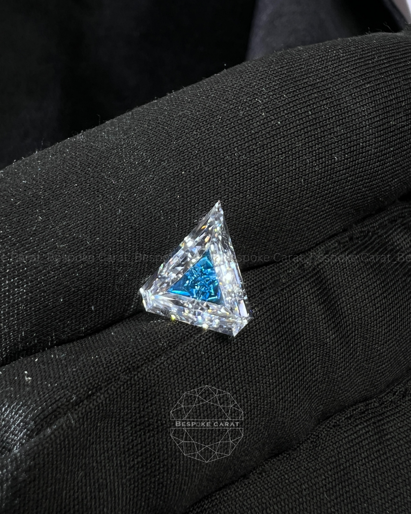 5 Ct Two-Tone Lab Grown Diamond  White & Blue