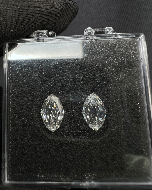 Marquise Step Cut Lab Grown Diamond Pair