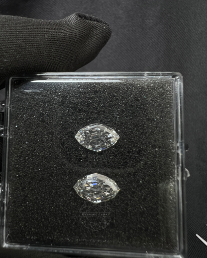 Marquise Step Cut Lab Grown Diamond Pair
