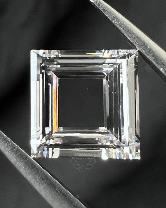 Square Step Cut Portrait cut Lab Grown Diamond