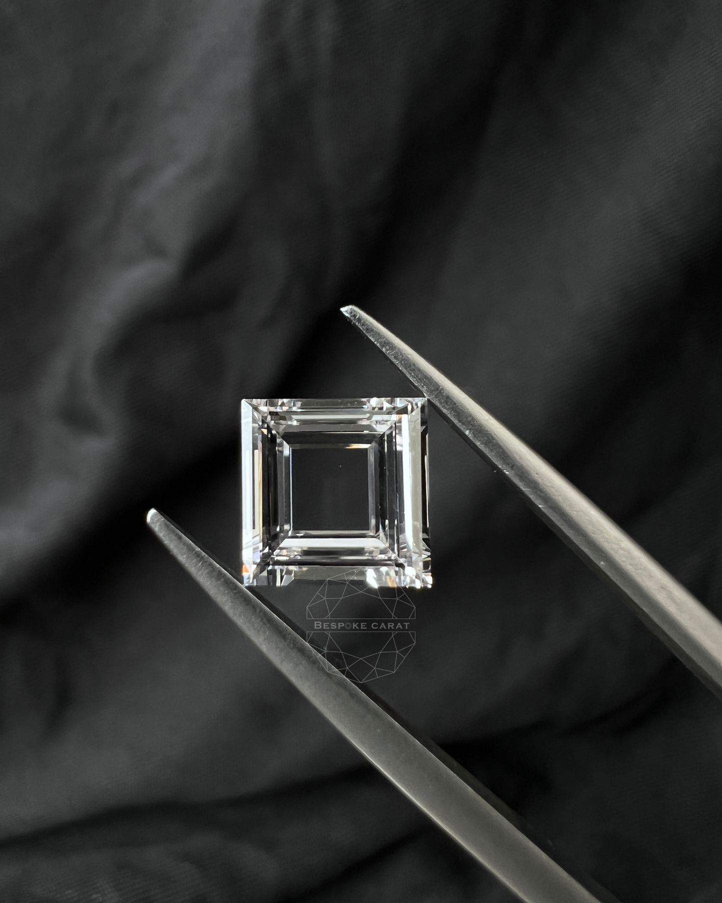 Square Step Cut Portrait cut Lab Grown Diamond