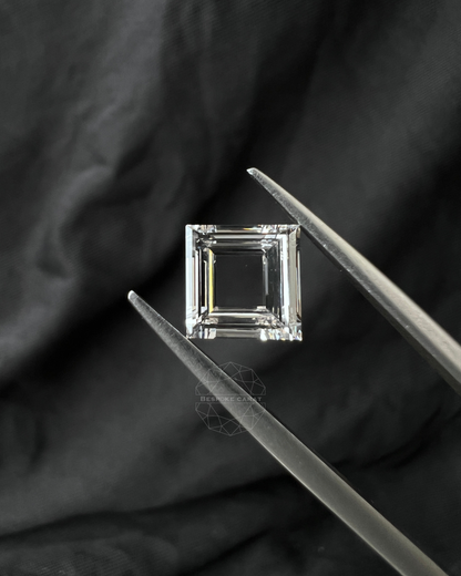 Square Step Cut Portrait cut Lab Grown Diamond