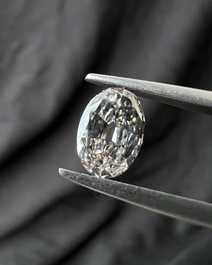 Oval Old Mine Cut Lab Grown Diamond