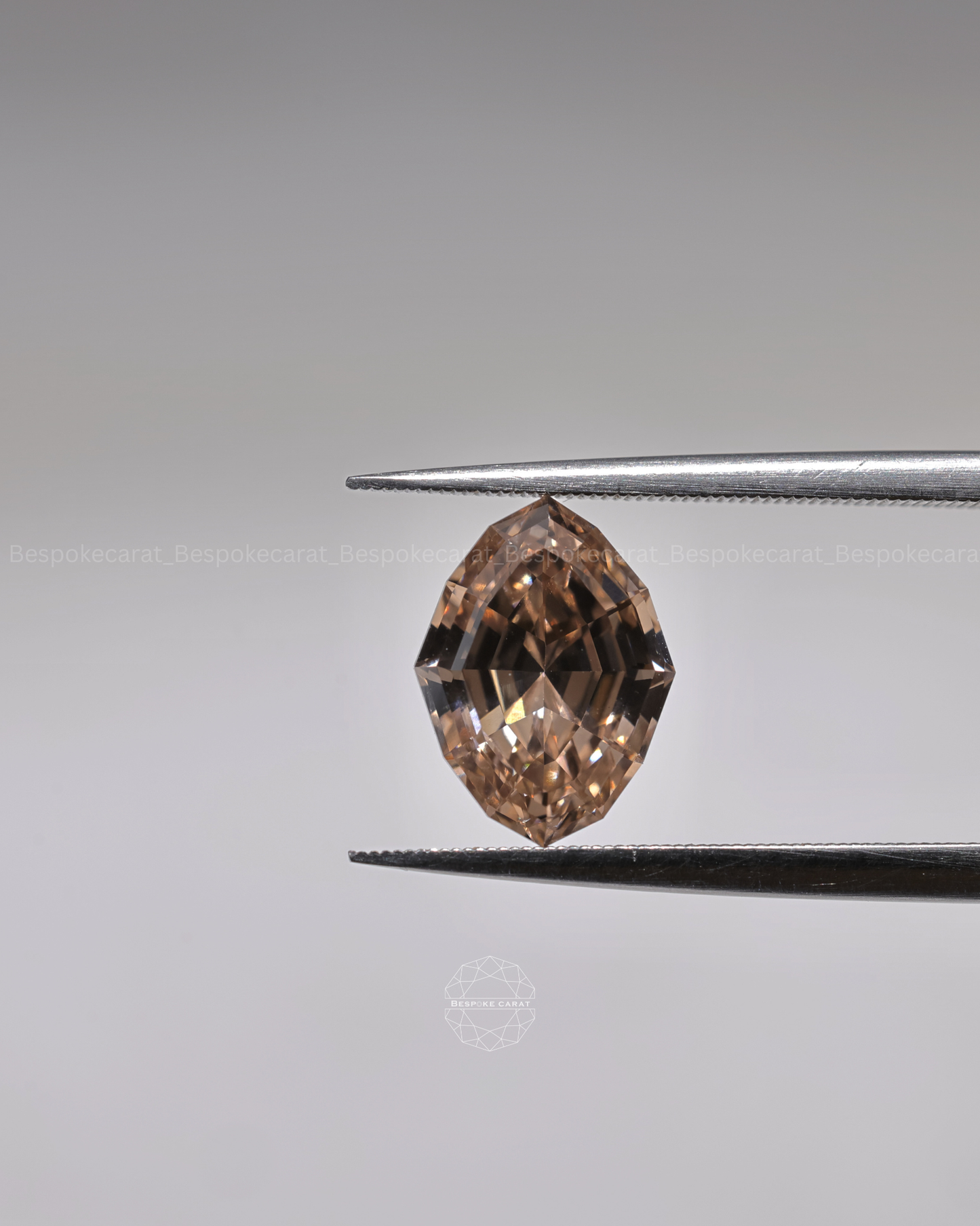 Step Cut Marquise Champagne Lab-Grown Diamond