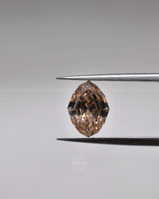 Step Cut Marquise Champagne Lab-Grown Diamond