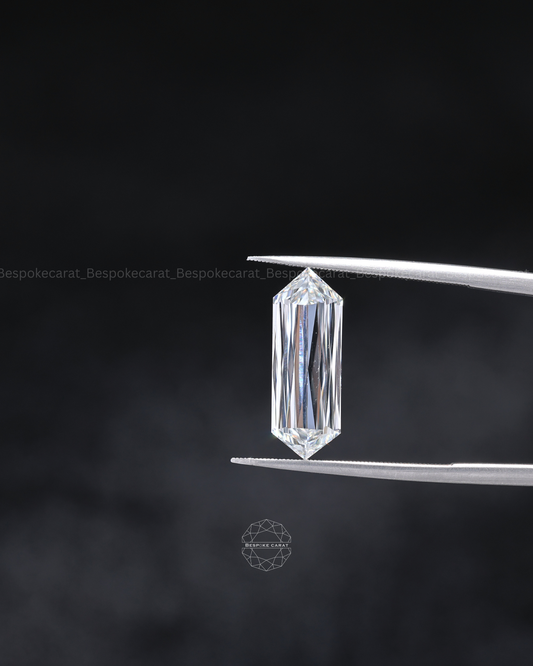 Hexagon Criss Cut Lab-Grown Diamond
