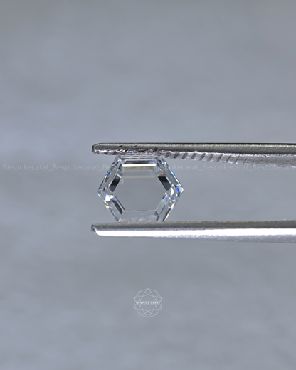 Hexagon Portrait Cut Lab Grown Diamond | Loose CVD Diamond | 0.50CT–3CT | F VS+ | Rare Hexagon Diamond | Made to Order