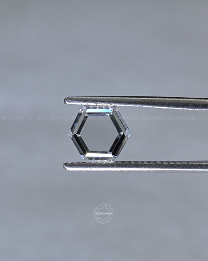Hexagon Portrait Cut Lab Grown Diamond | Loose CVD Diamond | 0.50CT–3CT | F VS+ | Rare Hexagon Diamond | Made to Order