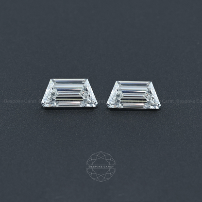 Trapezoid Cut Lab Grown Diamond Matching Pair