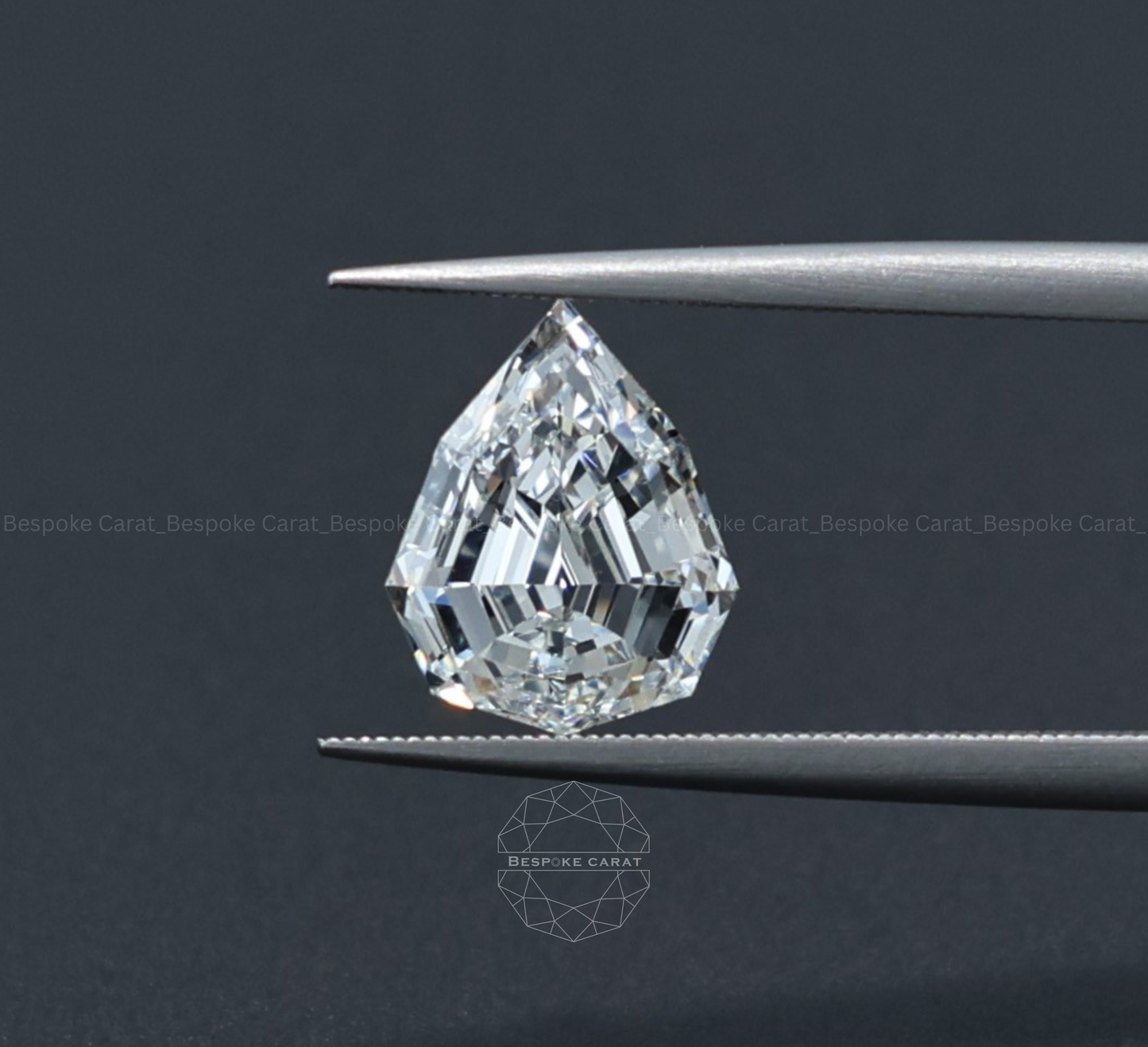 Pear Step Cut Lab Grown Diamond