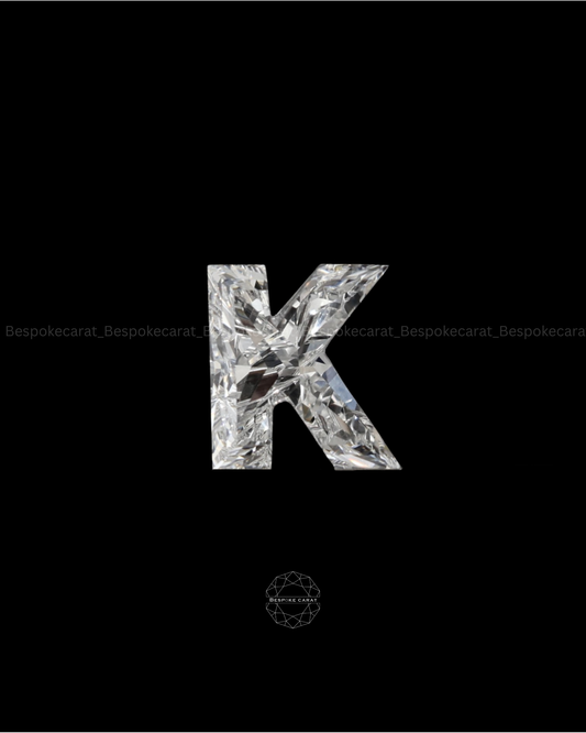 Alphabet K Cut Lab Grown Diamond