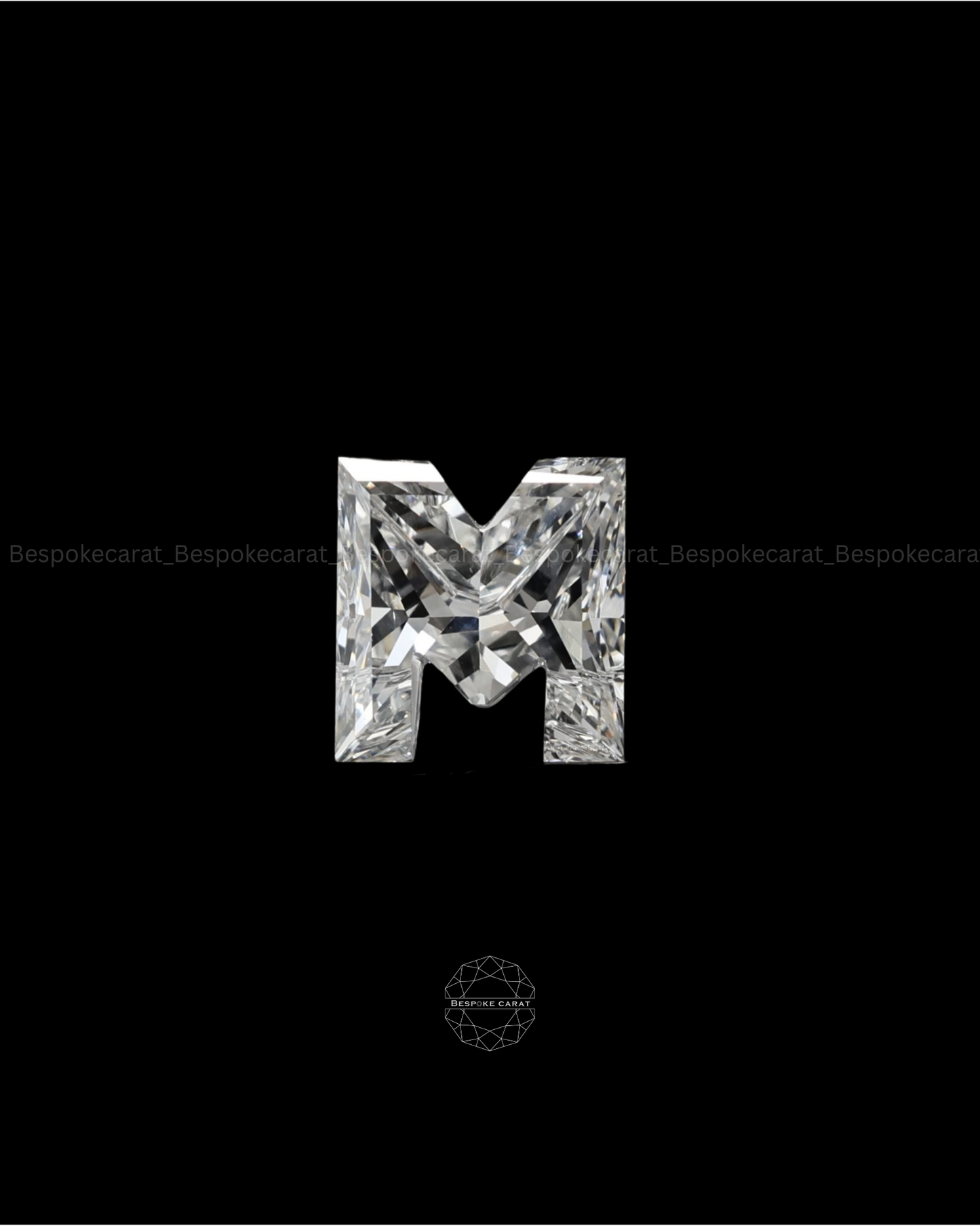 Alphabet M Cut Lab Grown Diamond