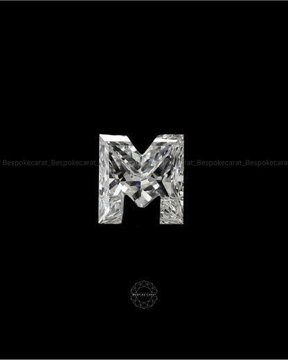 Alphabet M Cut Lab Grown Diamond