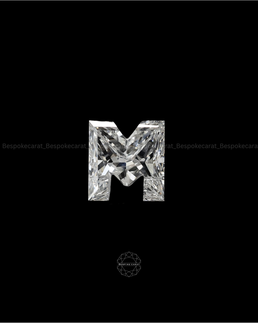 Alphabet M Cut Lab Grown Diamond