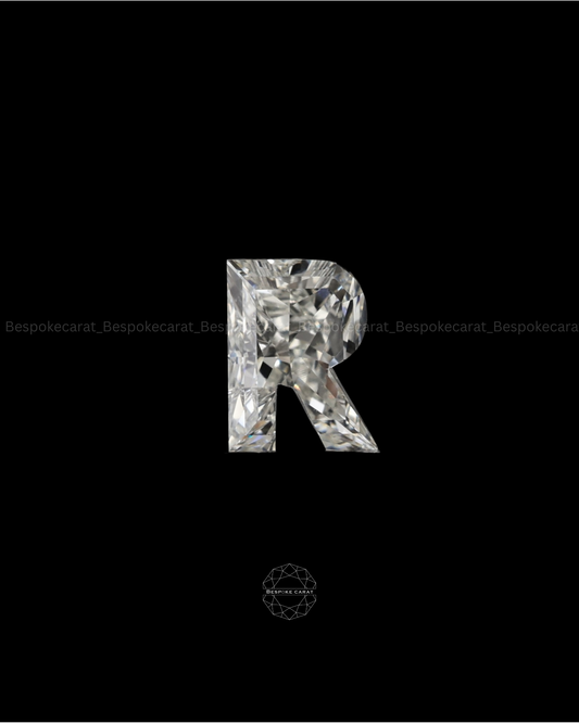 Alphabet R Cut Lab Grown Diamond