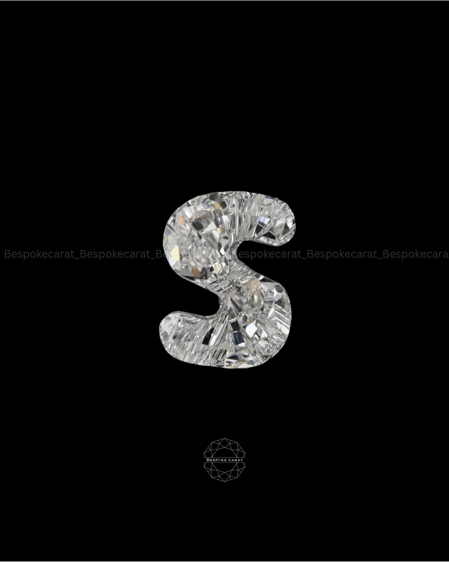 Alphabet S Cut Lab Grown Diamond