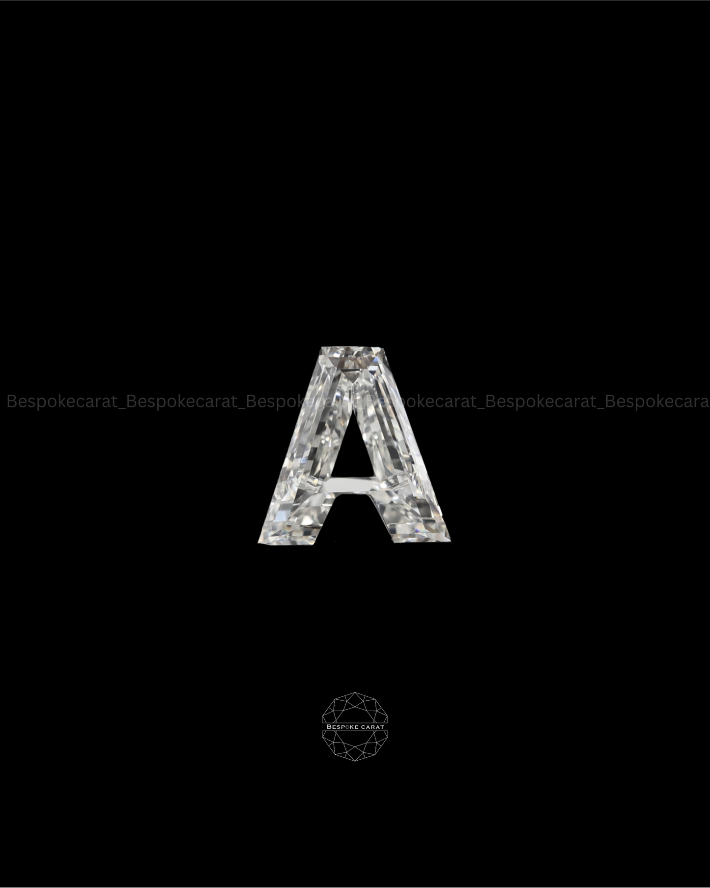 Alphabet A Cut Lab Grown Diamond