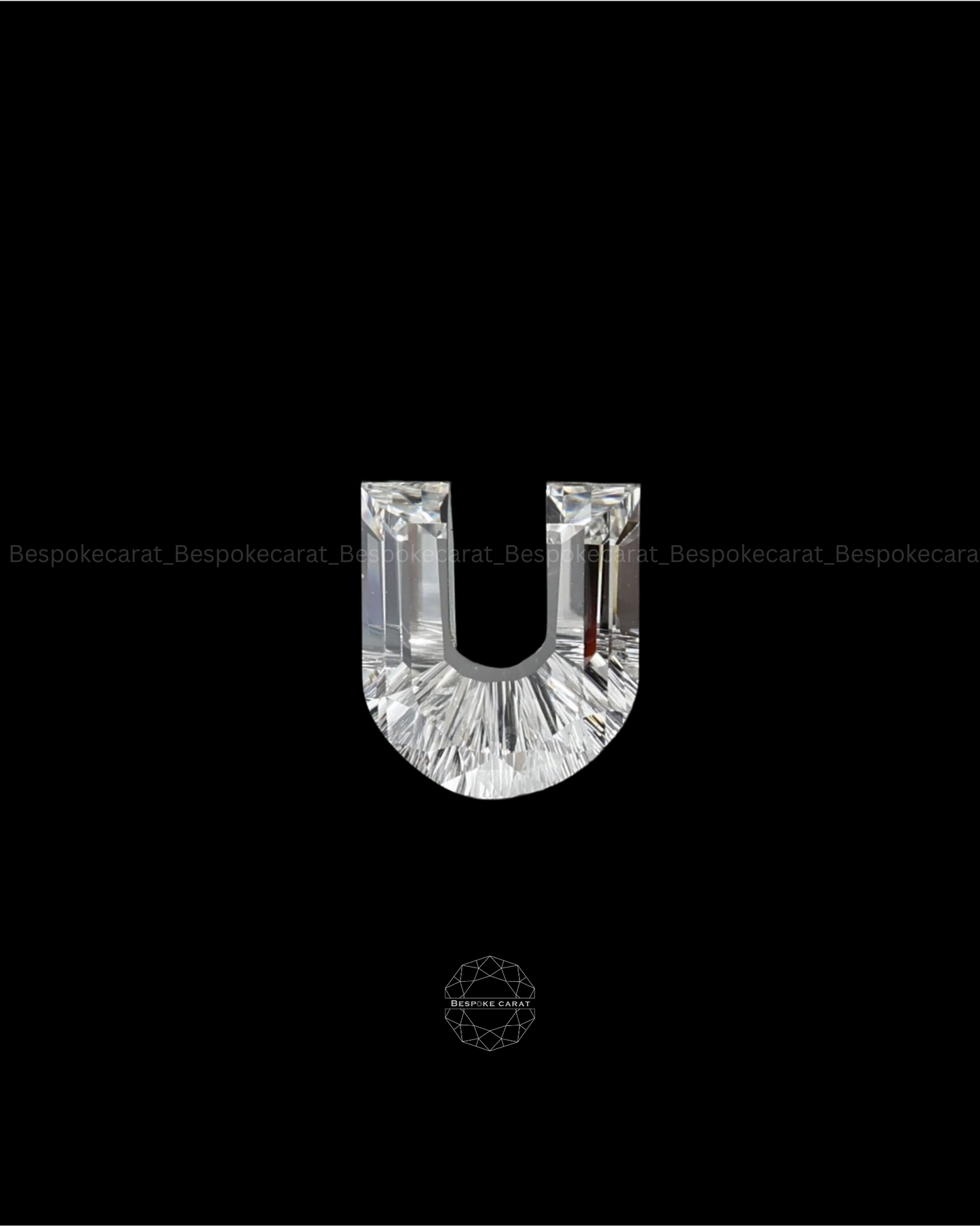 Alphabet U Cut Lab Grown Diamond
