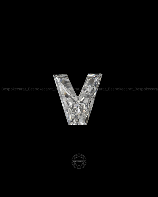 Alphabet V Cut Lab Grown Diamond