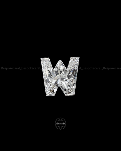 Alphabet W Cut Lab Grown Diamond