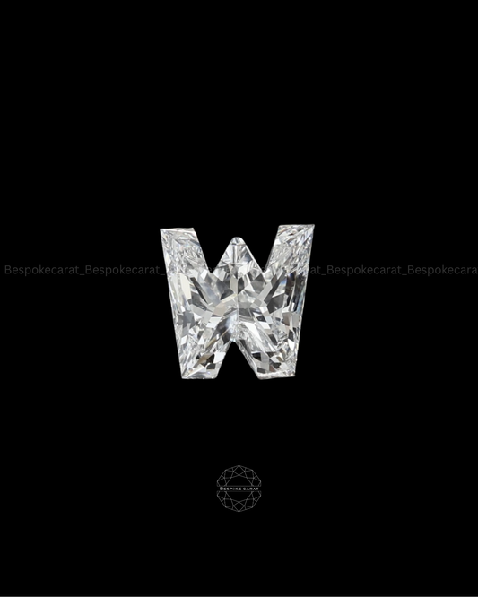 Alphabet W Cut Lab Grown Diamond