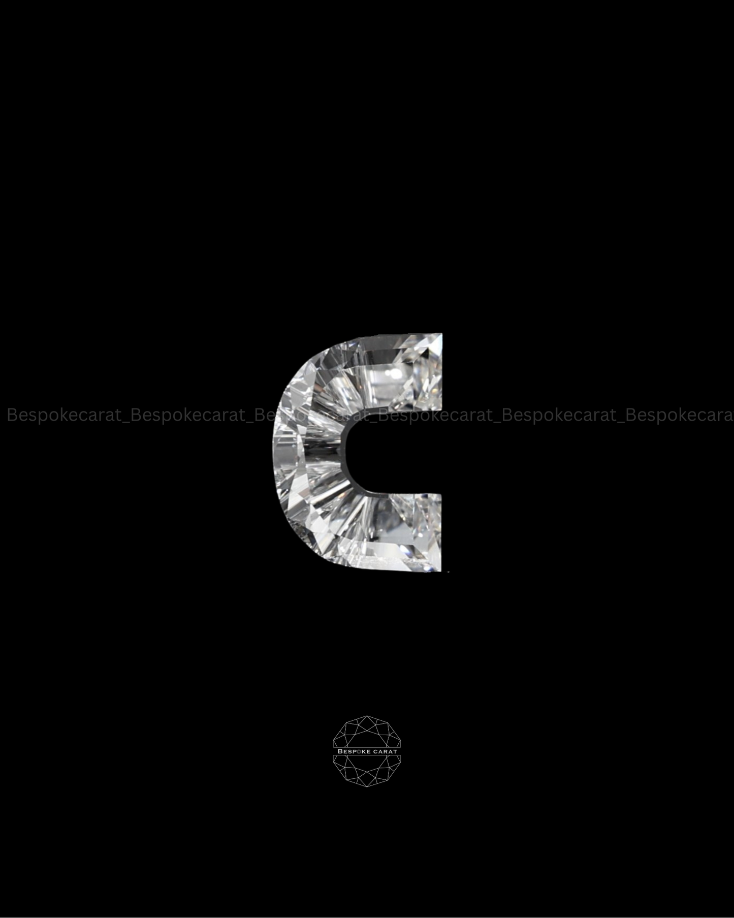 Alphabet C Cut Lab Grown Diamond