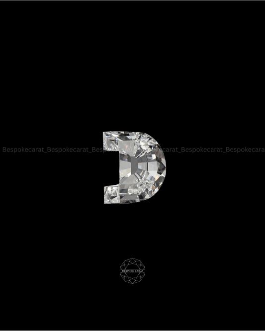 Alphabet D Cut Lab Grown Diamond