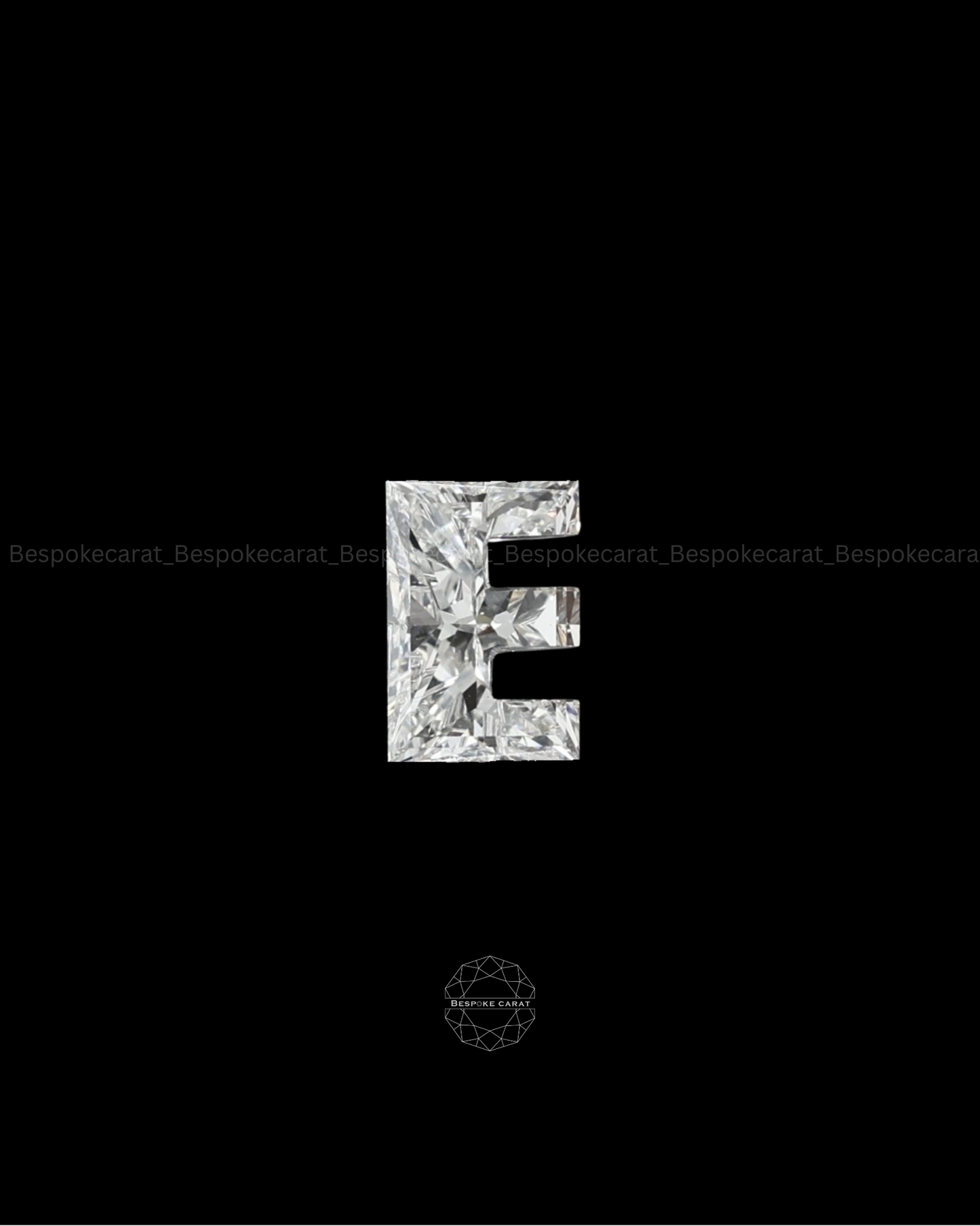Alphabet E Cut Lab Grown Diamond