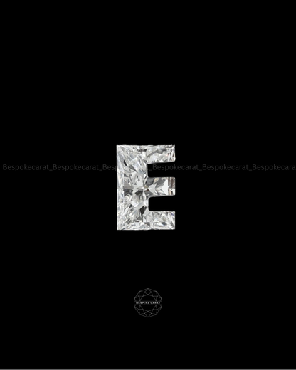 Alphabet E Cut Lab Grown Diamond