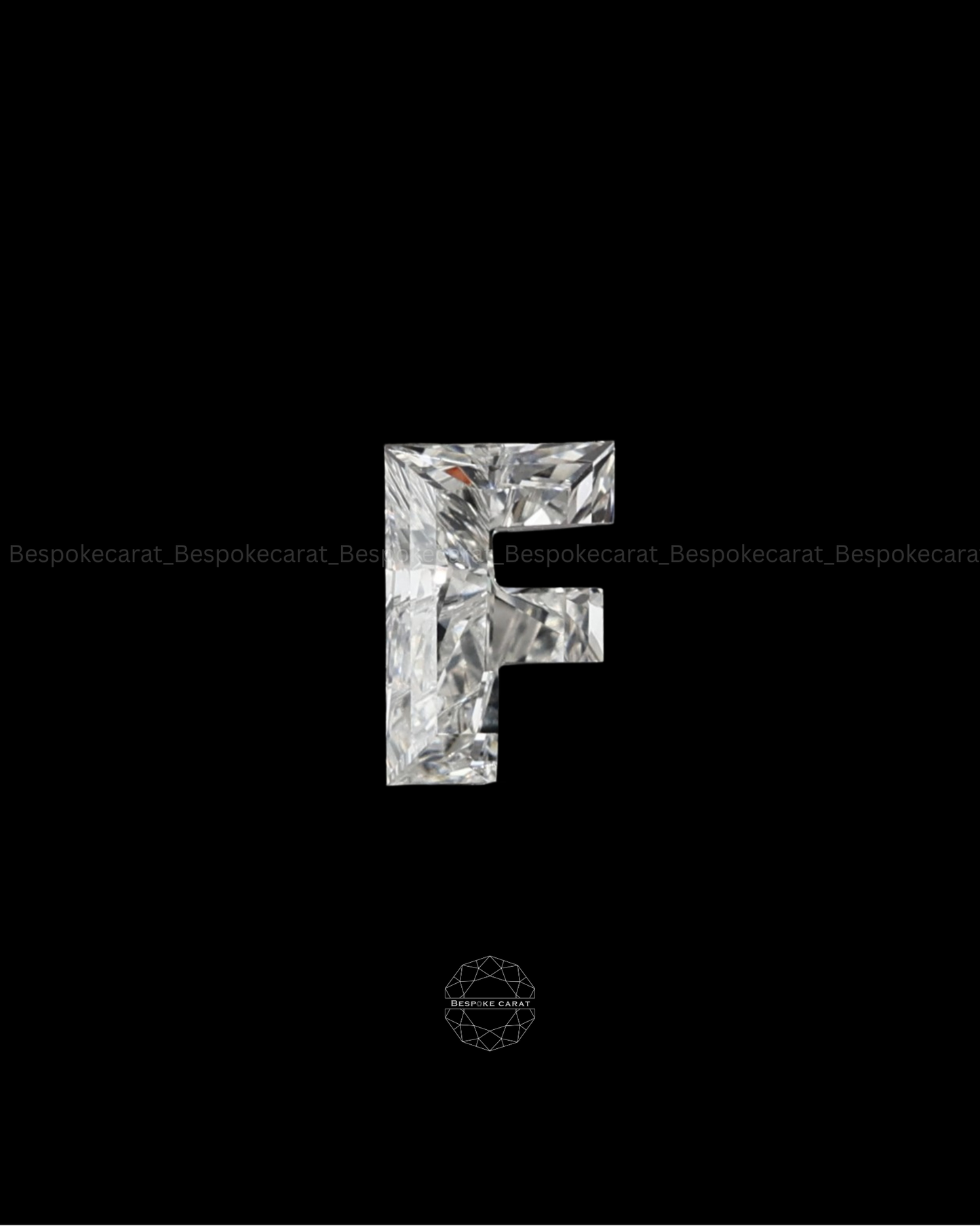 Alphabet F Cut Lab Grown Diamond