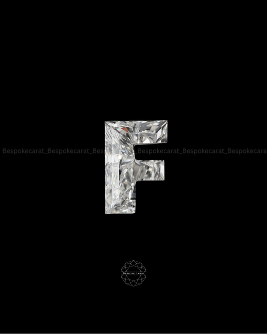 Alphabet F Cut Lab Grown Diamond