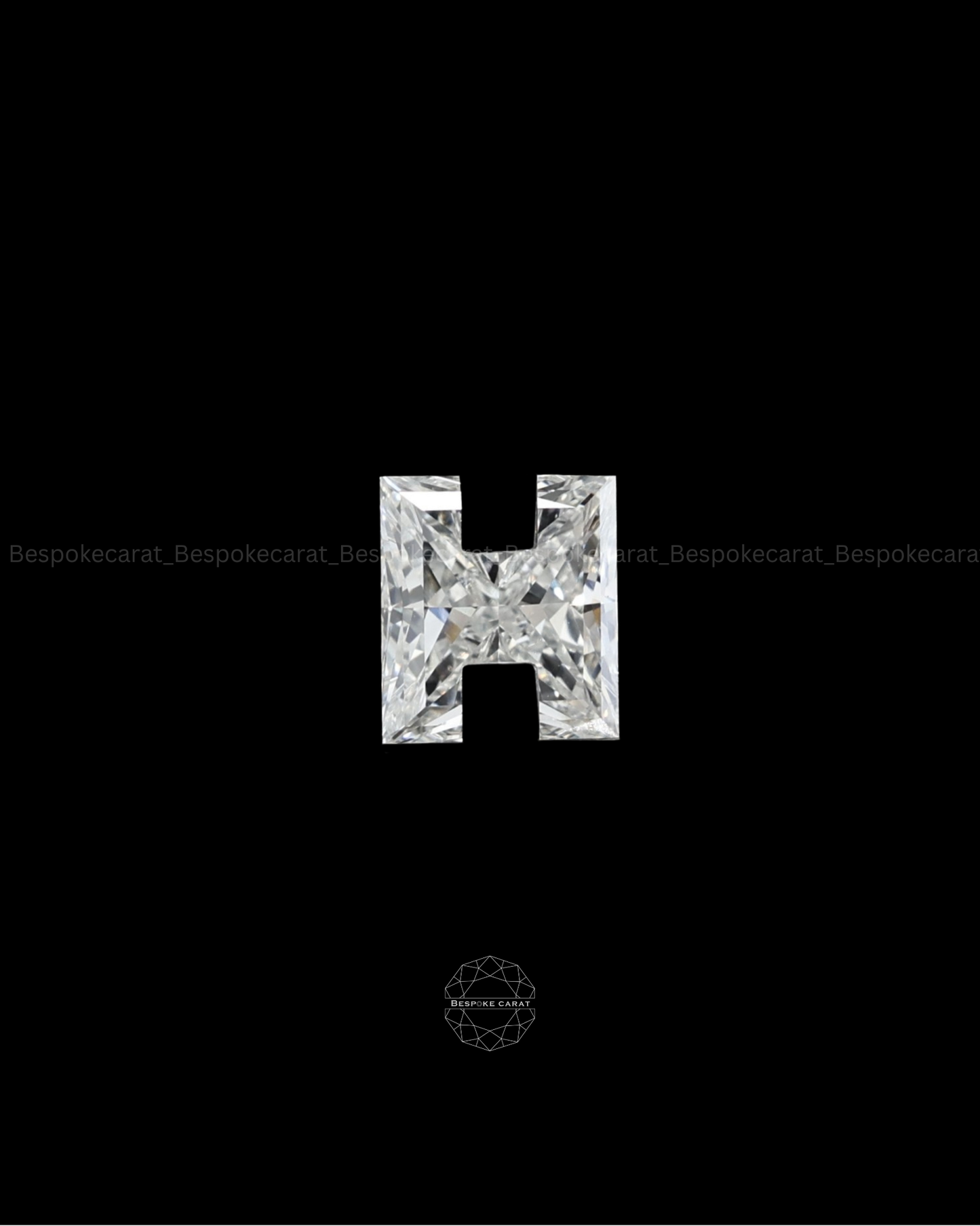 Alphabet H Cut Lab Grown Diamond
