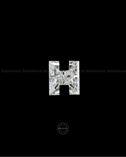 Alphabet H Cut Lab Grown Diamond