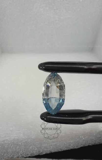 Marquise Modified Two Tone Lab Grown Diamond