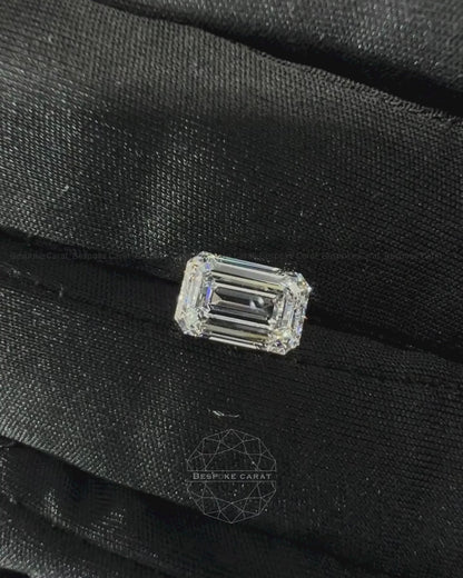 2.5 CT Emerald Cut Lab Grown Diamond IGI Certified