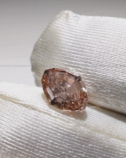 Step Cut Marquise Champagne Lab-Grown Diamond