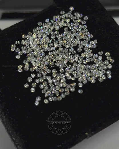 1.5mm Round Loose Lab Grown Diamond Melee Parcels