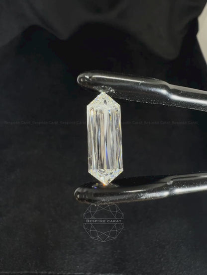 Elongated Hexagon Ashoka Cut Lab Grown Diamond