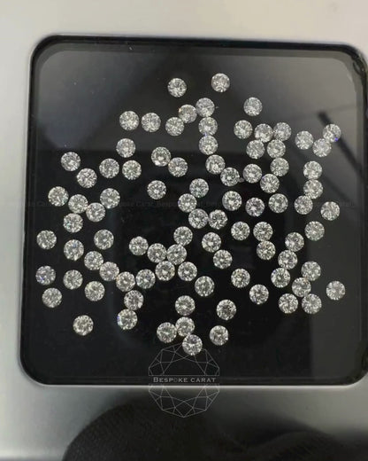 2mm Round Loose Lab Grown Diamond Melee Parcels