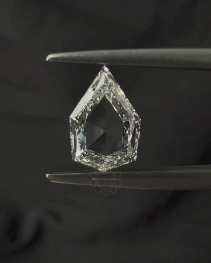 Pear Antique Portrait Cut Lab Grown Diamond