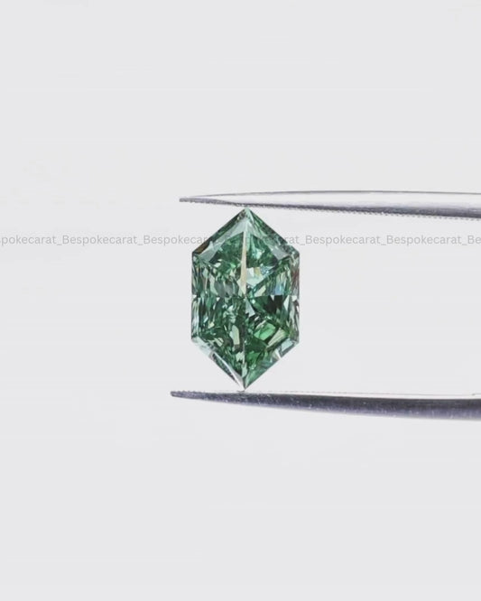 Dutch Marquise Vivid Green Lab-Grown Diamond