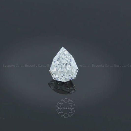 Pear Step Cut Lab Grown Diamond