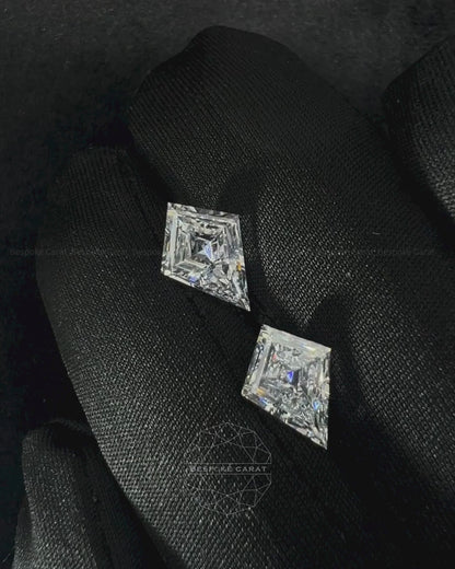 Kite Cut Lab Grown Diamond Pair