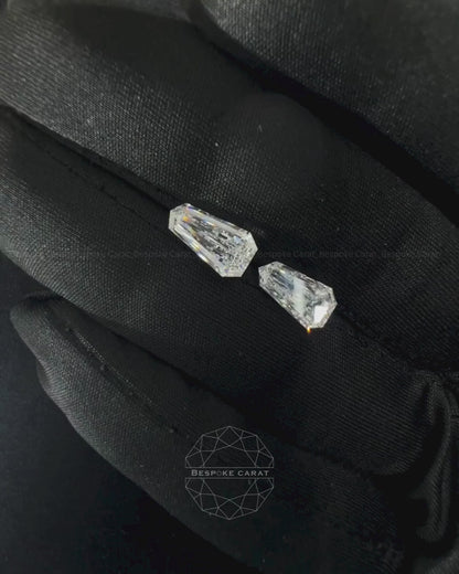 Shield Cut Lab Grown Diamond Pair