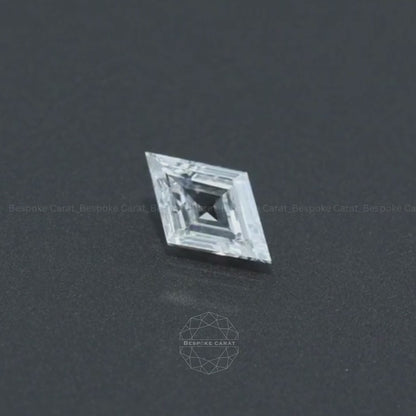 Windowed Lozenge Cut Lab Grown Diamond
