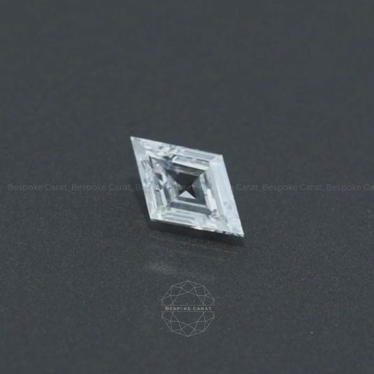 Windowed Lozenge Cut Lab Grown Diamond