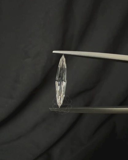 Long Marquise Step Cut Lab Grown Diamond