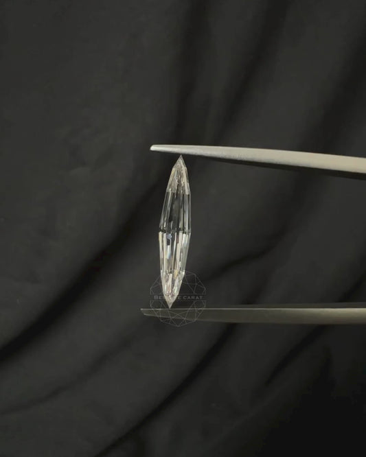 Long Marquise Step Cut Lab Grown Diamond